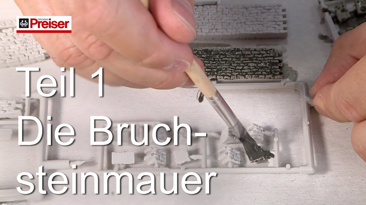 Preiser Figuren Modellbautipp -  Die Bruchsteinmauer Teil 1