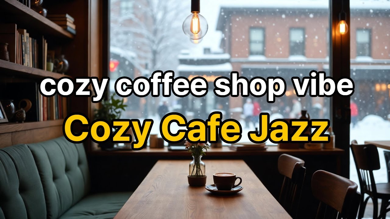 cozy coffee shop vibe Cozy Cafe Jazz Relaxing Jazz Smooth jazz piano Music for Studying, Working