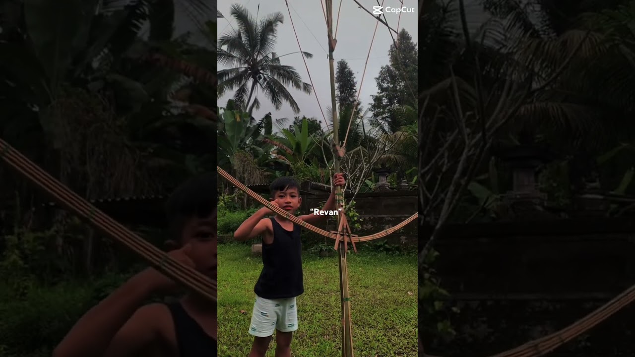 membuat layangan bebean 3 meter #trending #layangan #bebean