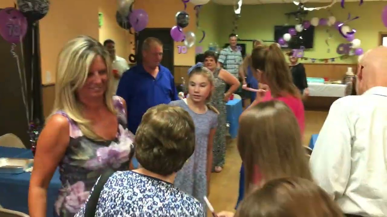 Moms surprise 70th birthday