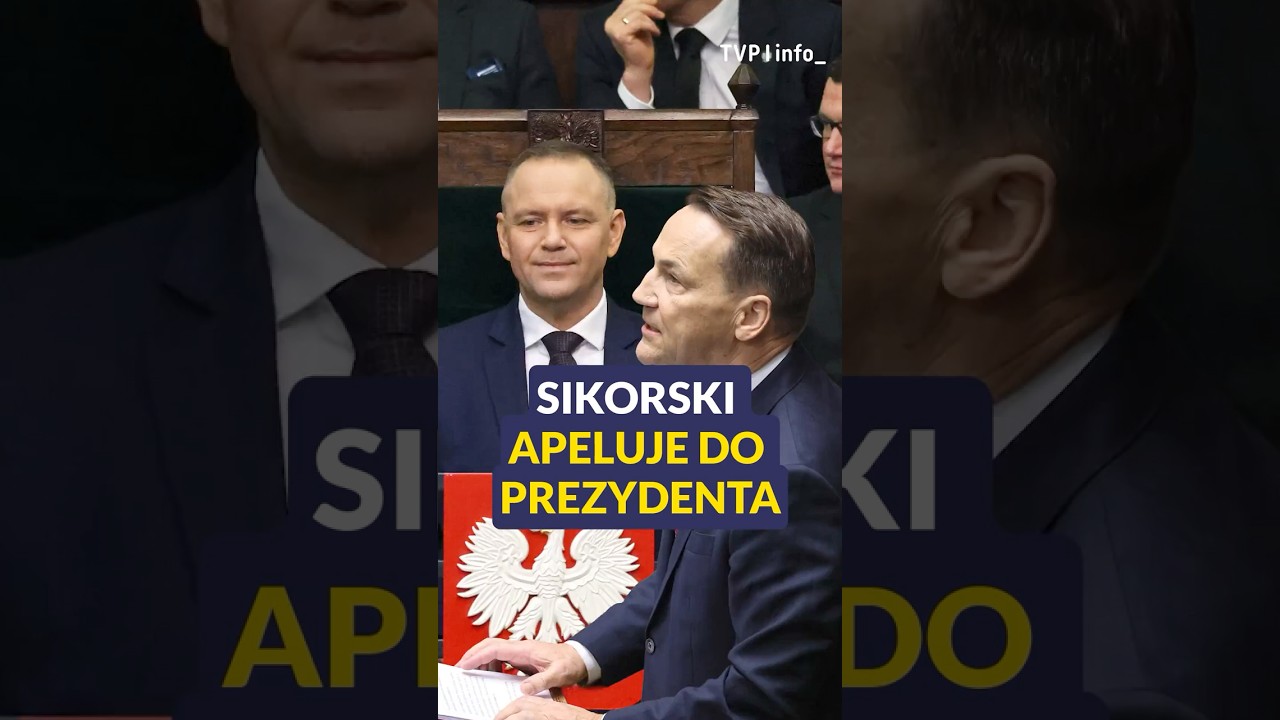 Sikorski apeluje do prezydenta: wchodzimy w historyczny zakręt #polityka #polska #shorts