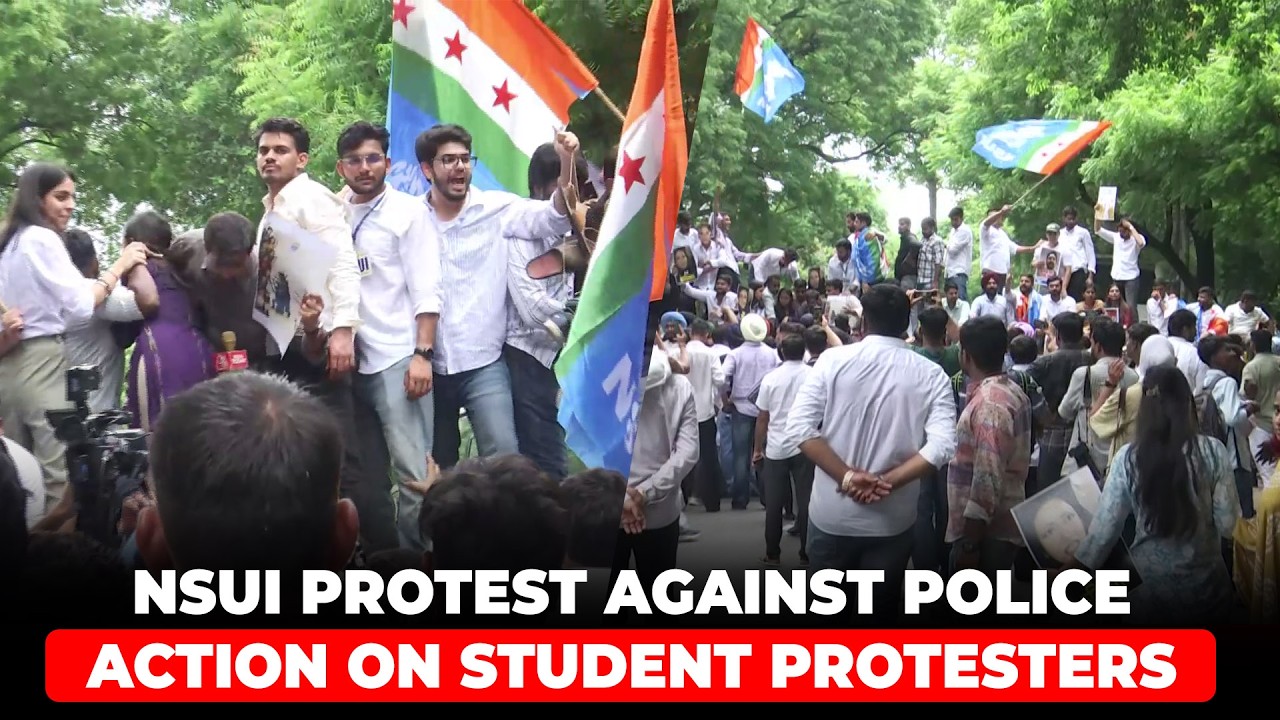 LIVE: NSUI Stages &lsquo;Students&rsquo; Justice March&rsquo; in Delhi Over Police Action on Student Protesters I News