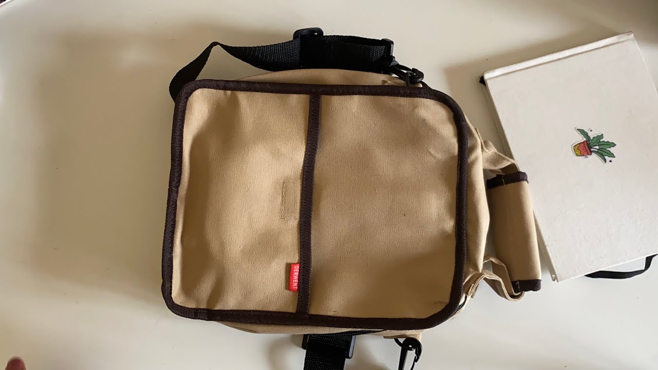 Derwent carry all bag unboxing and review | Travel art and urban sketching art kit and tools