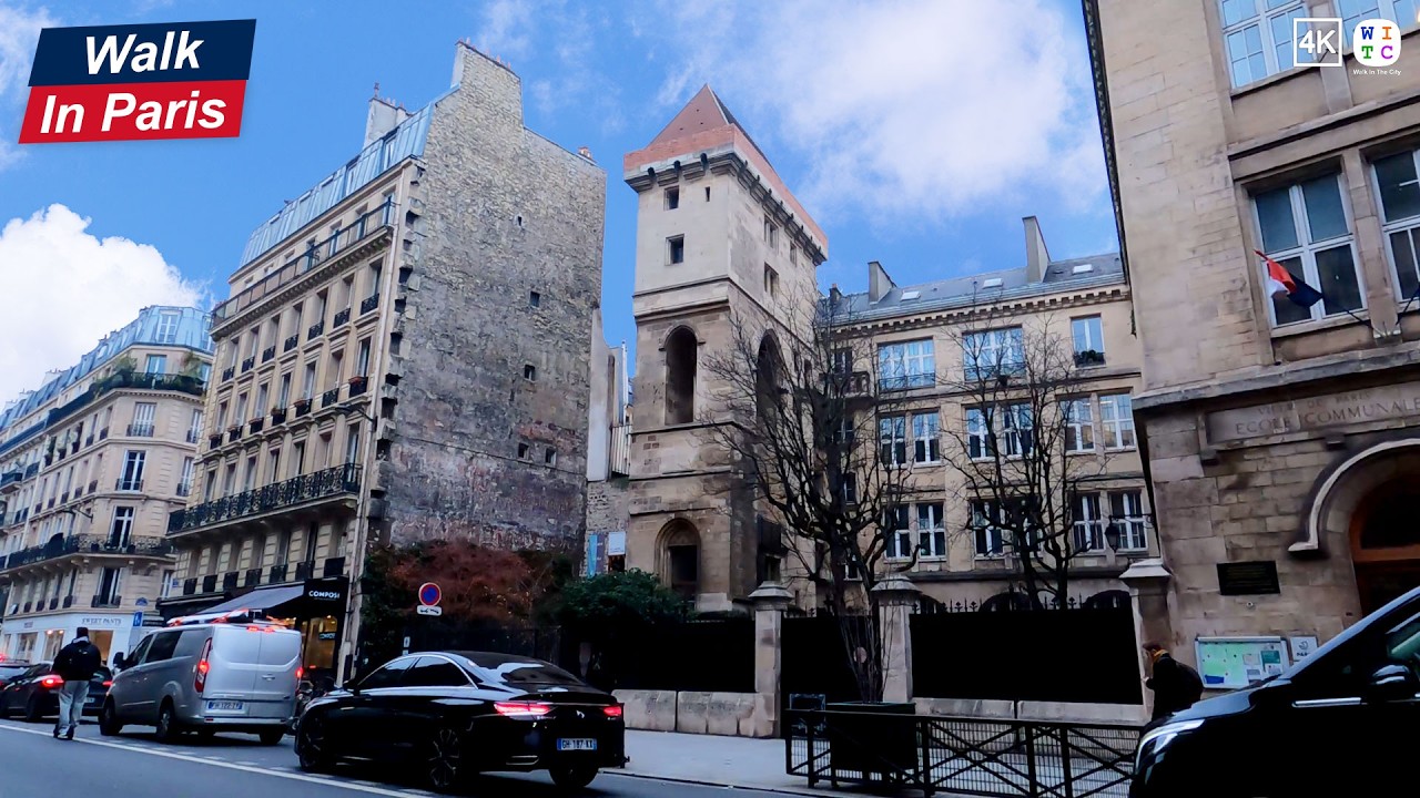 Walk in Paris in the 2nd arrondissement (4K)