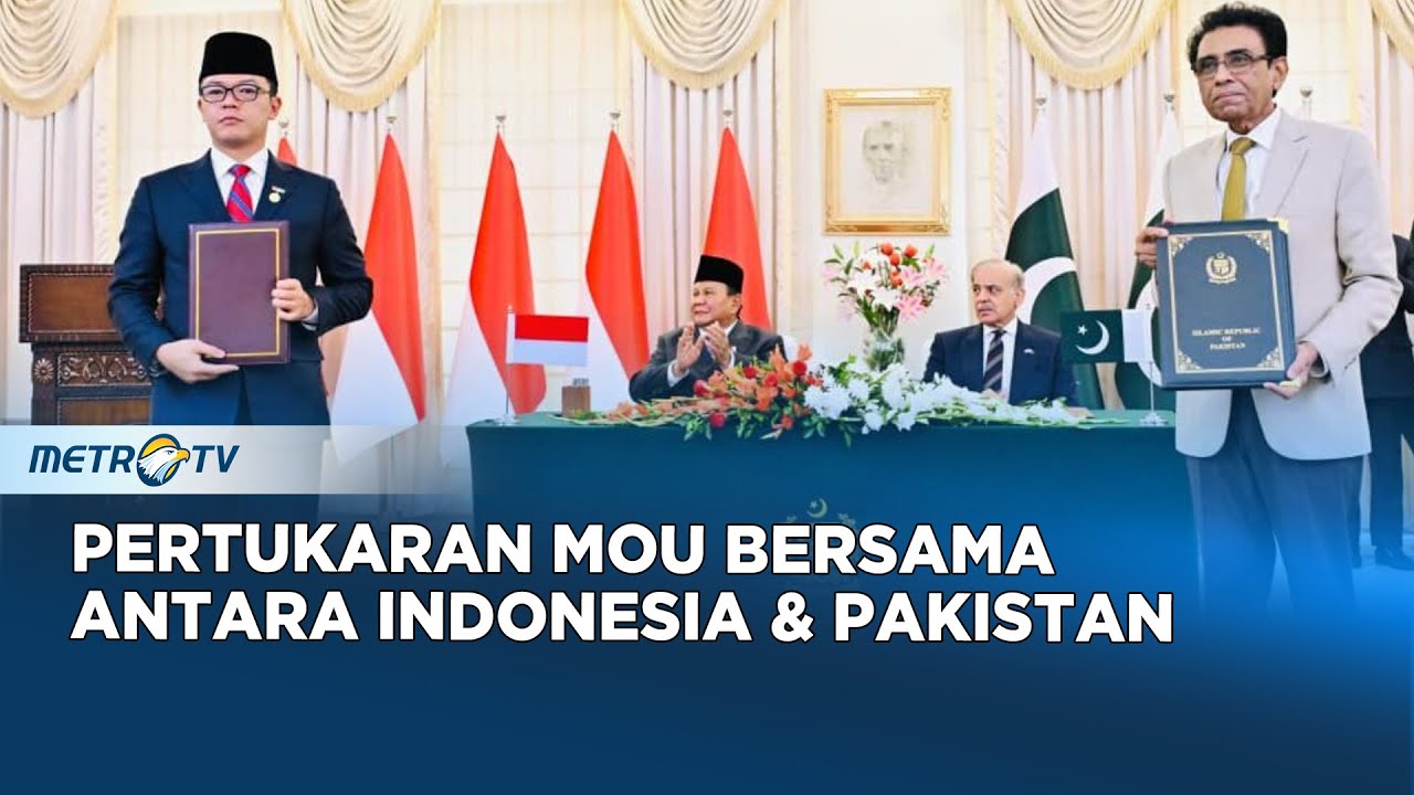 Pertukaran MOU Bersama antara Indonesia dan Pakistan