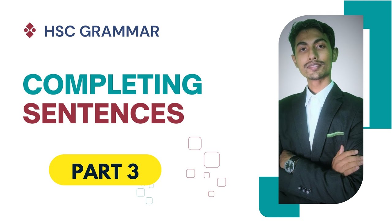 SENTENCES PART 03|| SSC, HSC||Short cut rules & Easy explanation || Shikhai 