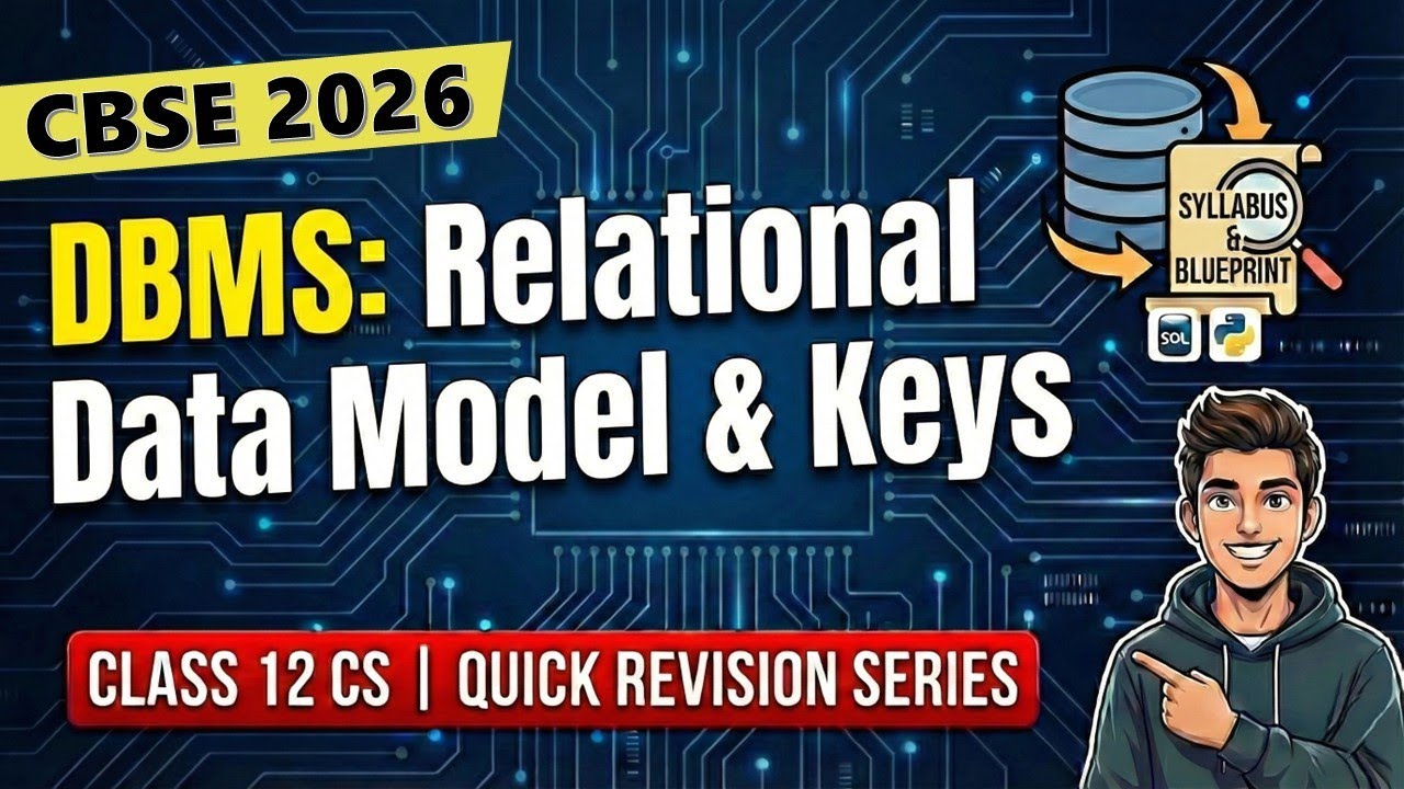 DBMS: Relational Data Model & Keys | Quick Revision 2026 | Class 12 CS