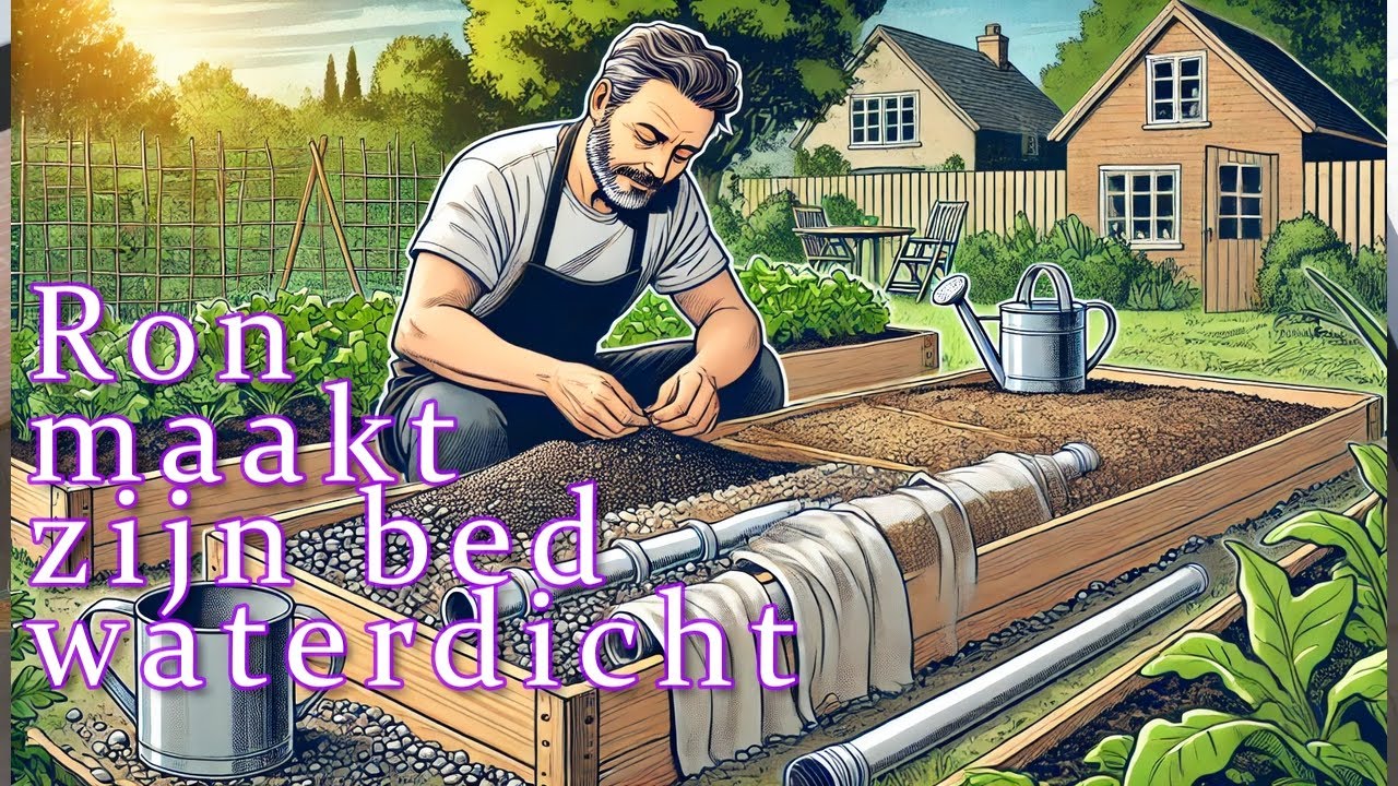 Handig! Een moestuinbak die zichzelf water geeft. #v003