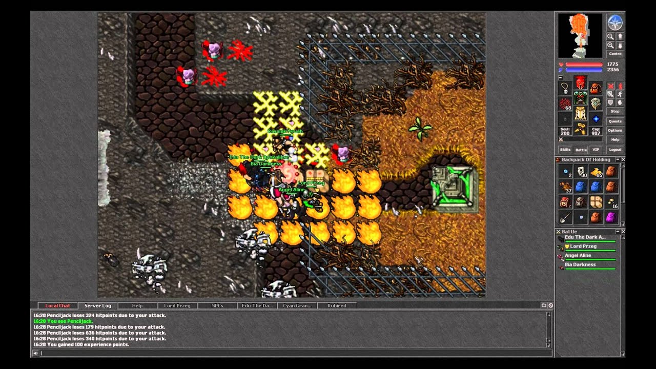 [Tibia 15 Years] Unedited version: Penciljack Attacks!