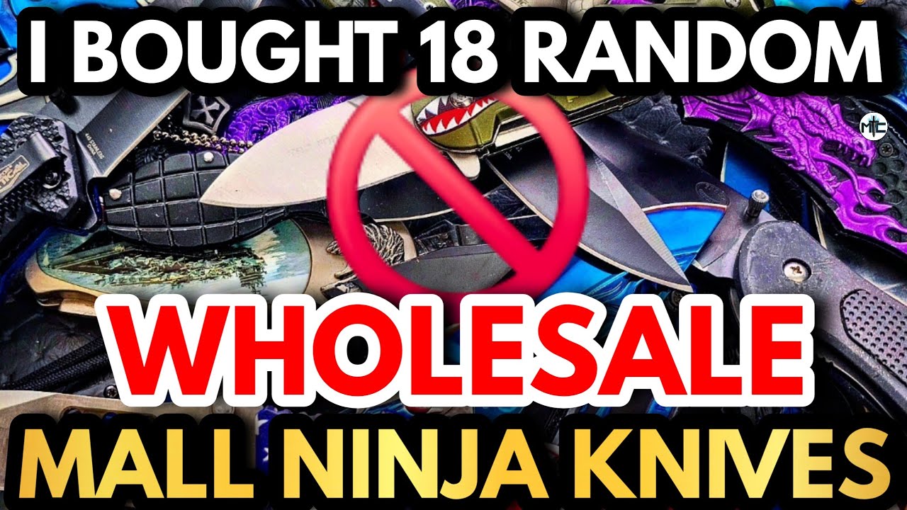 I Bought A Box Of 18 RANDOM Wholesale Mall Ninja Knives - This Is What Was Inside