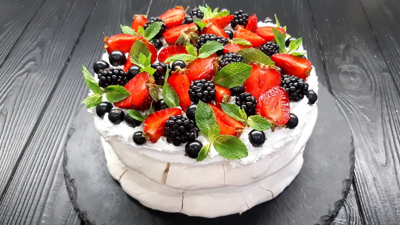 Tort Pavlova. Yağsız, unsuz, super asan tort resepti |MYFOODCHANNEL