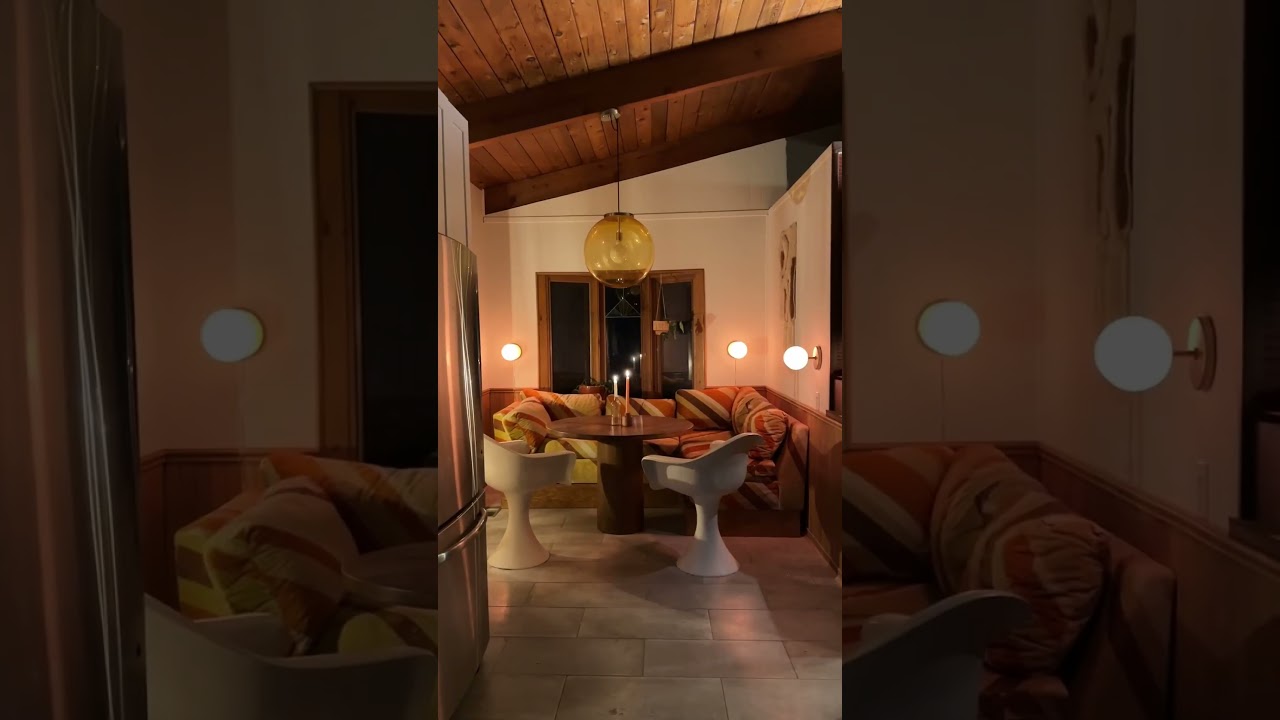 my cozy dining nook at night 🌙✨