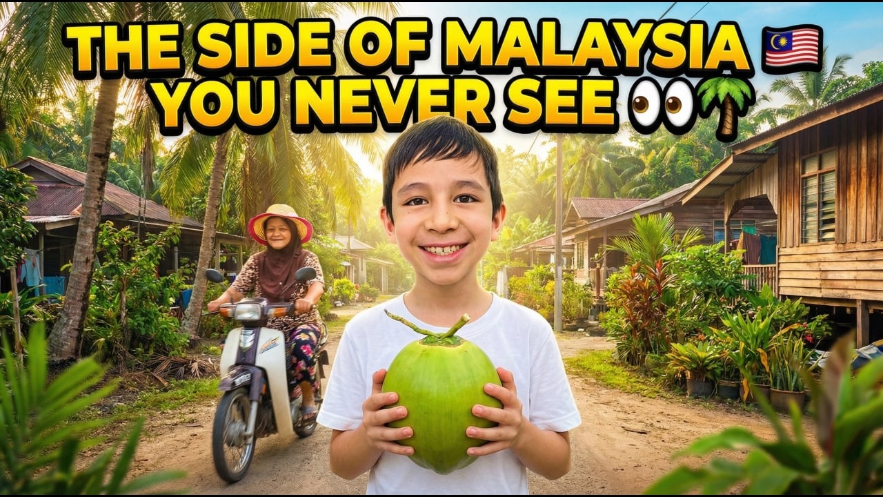 Hidden Village Life in Malaysia (90-Year-Old Grandma Riding a Scooter)