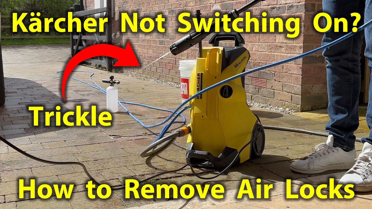 Не работает мойка высокого давления Karcher — как устранить воздушную пробку