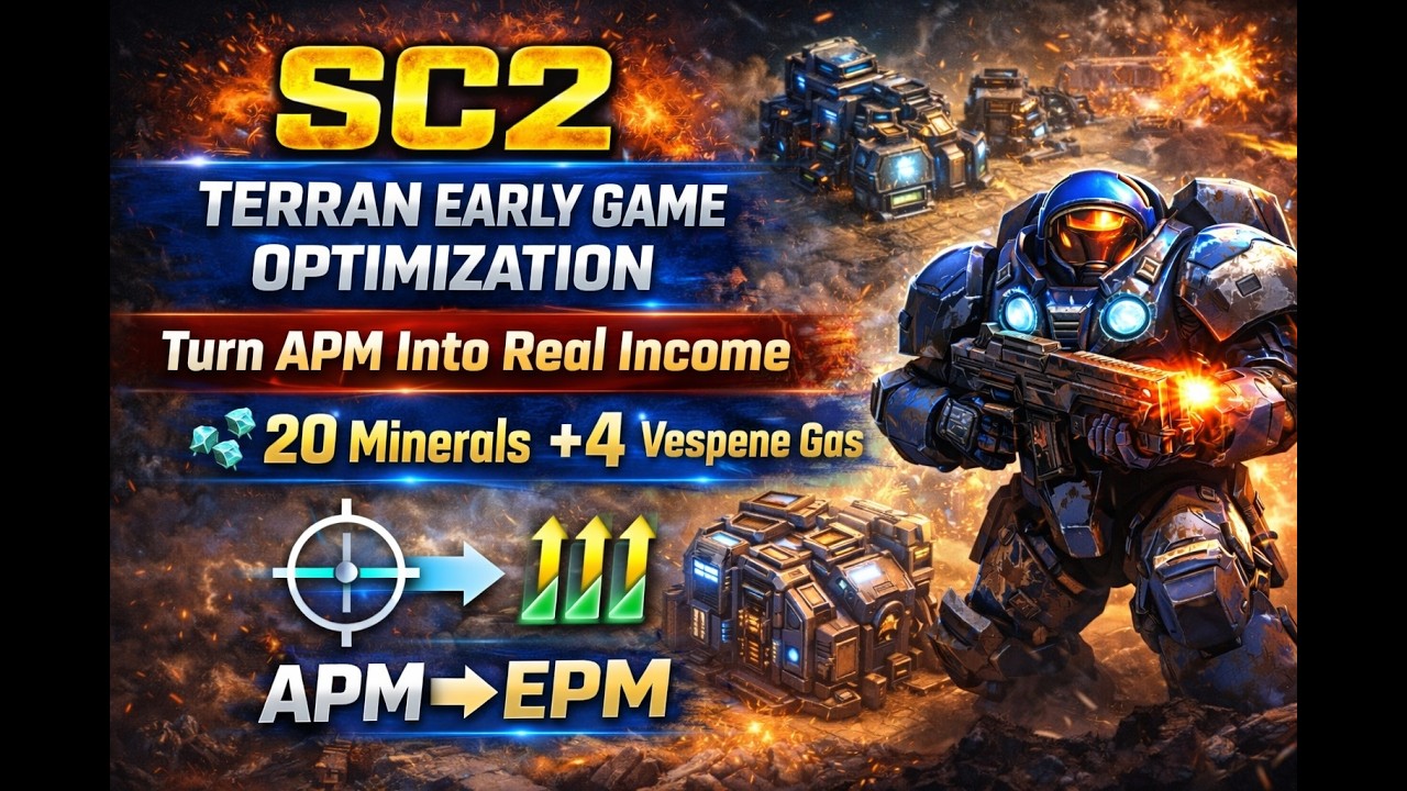 SC2 – Terran Guide – Early Game Optimization | Turn APM Into Real Income