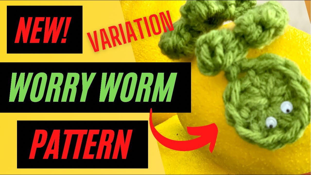 WORRY WORM CROCHET PATTERN VARIATION | Crochet Worry Worm | How to Make Worry Worms | Worry Pets