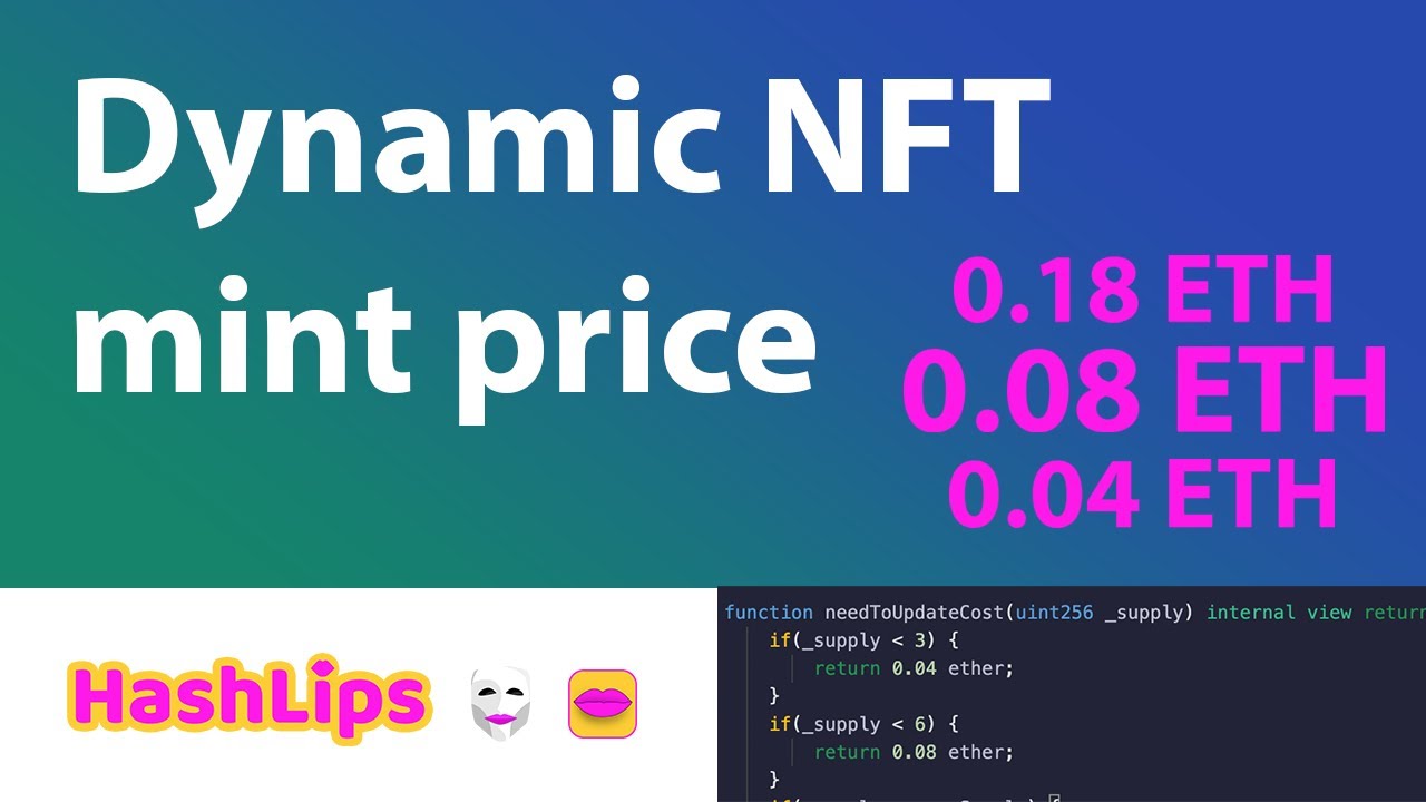 Dynamic NFT mint price