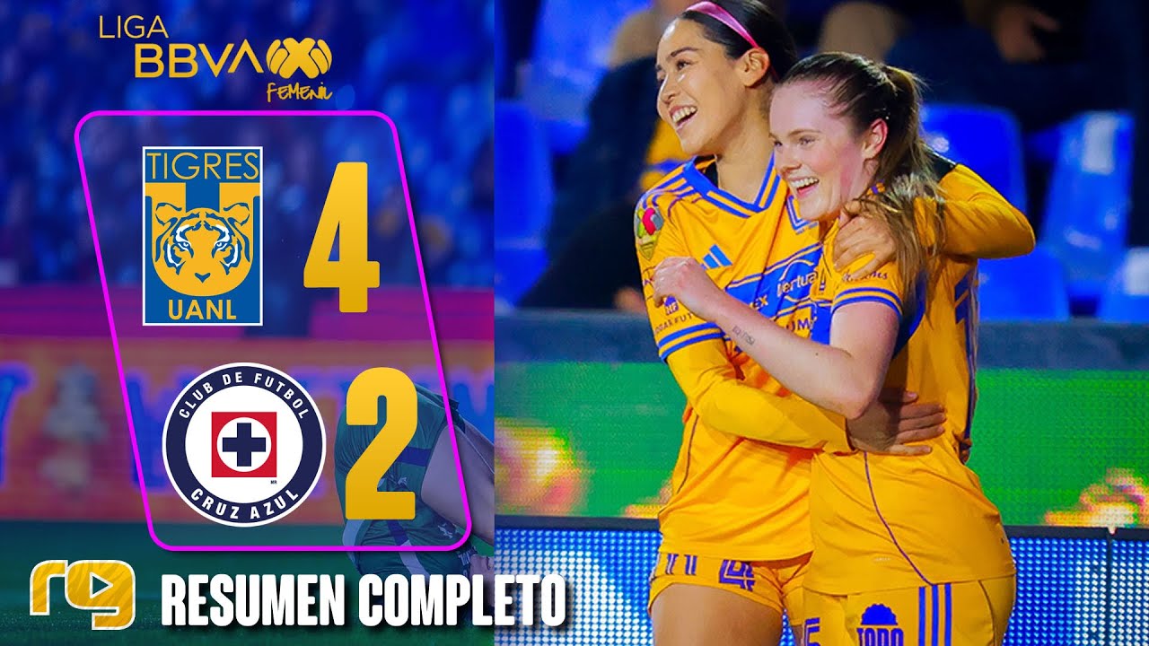 PARTIDAZO | Tigres vs Cruz Azul 4-2 | RESUMEN | Liga MX Femenil | J7 Clausura 2026
