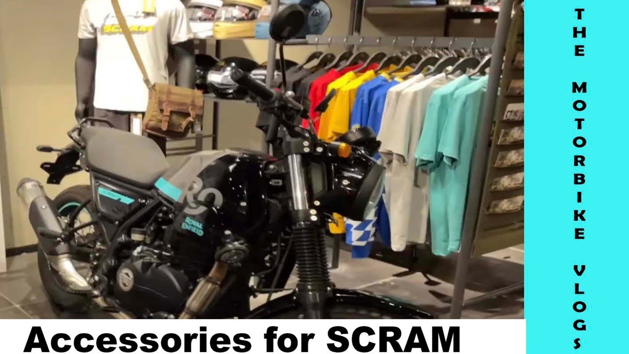 Accessories for my SCRAM 411 #royalenfield  #scram411