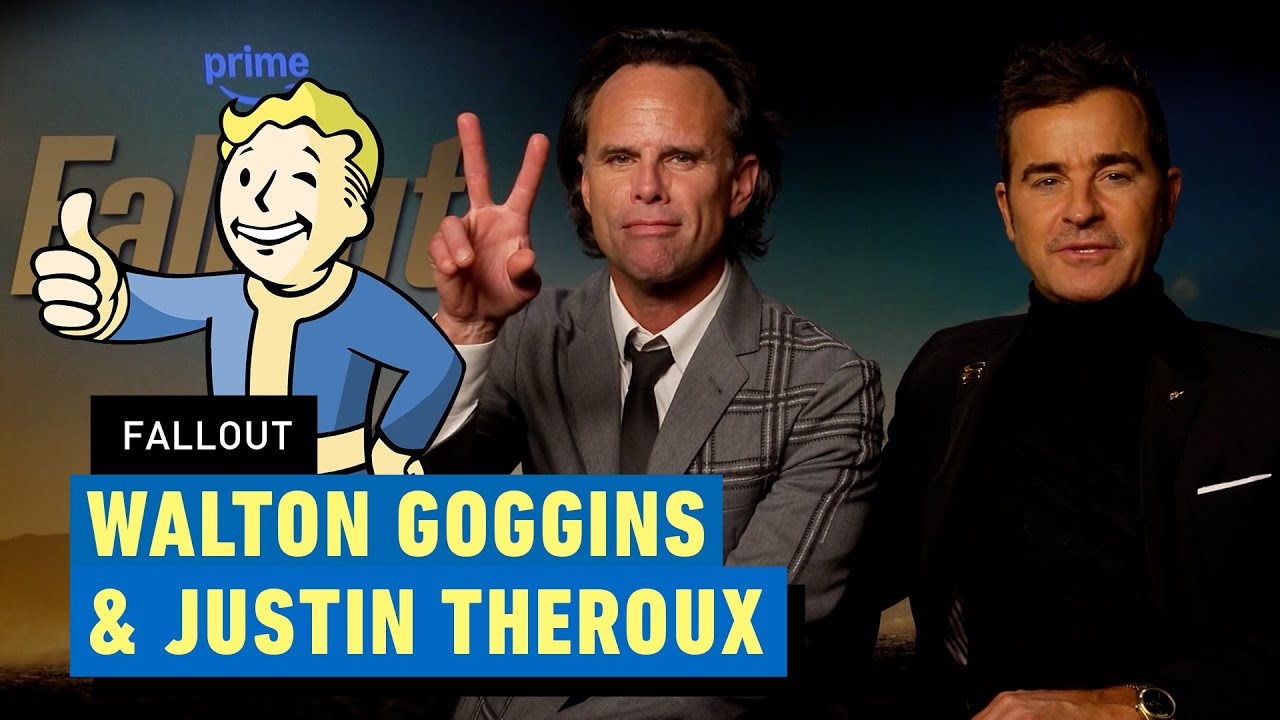 Justin Theroux and Walton Goggins talk dangers of Big Tech and their friendship - Fallout Interview