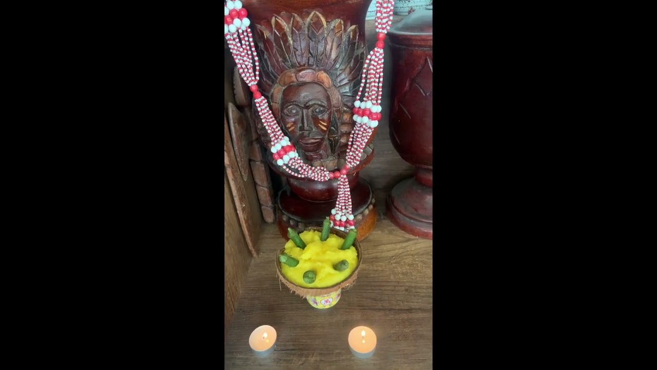 Ofrenda para el orisa shango paso a paso cómo hacer harina y kimbombo #suscribete #shango #orisha