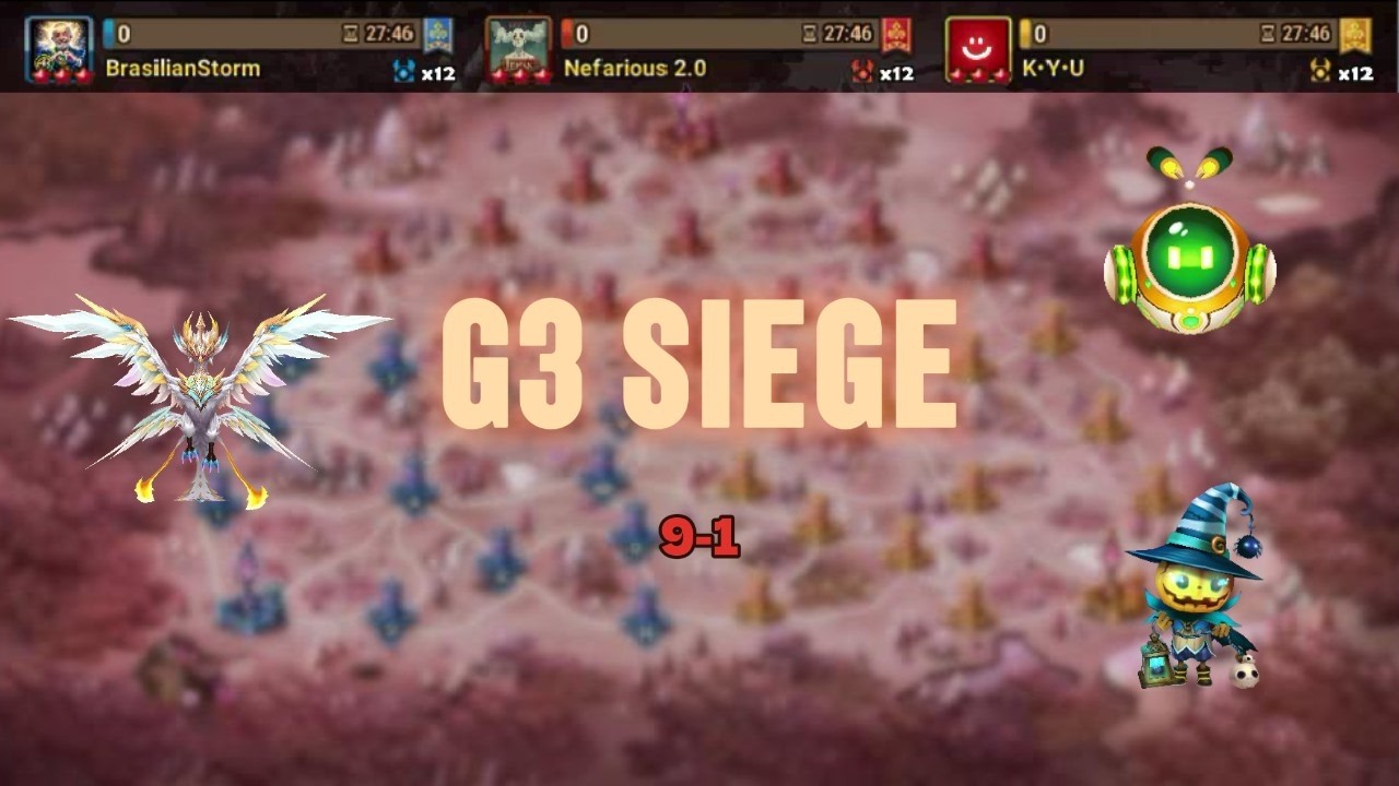 G3 SIEGE EU | BrasilianStorm vs Nefarious 2.0 vs K•Y•U
