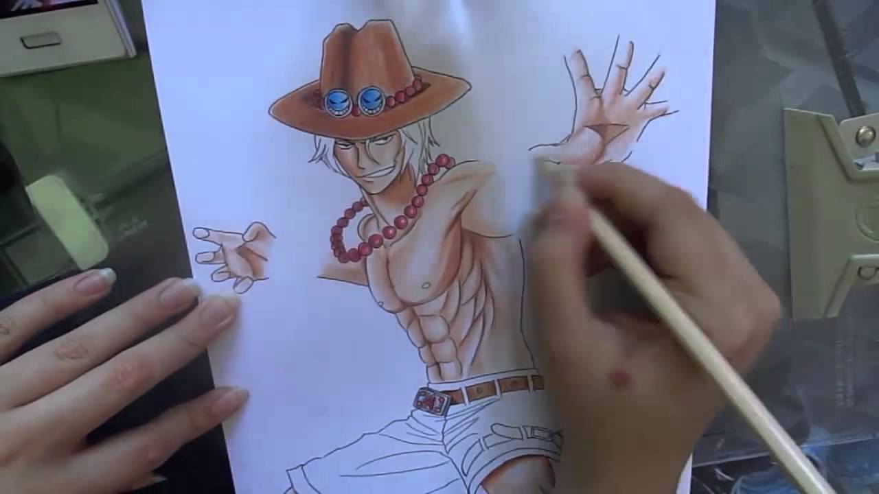 Speed Drawing - Portgas D. Ace (One Piece)