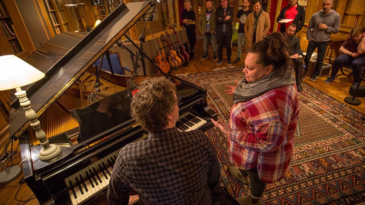 Producing a track with Greg Wells and Keala Settle