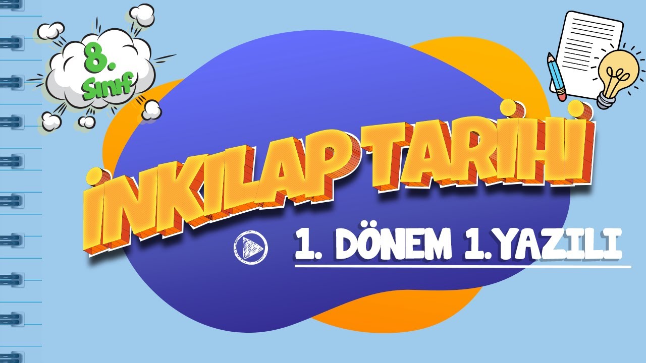 8. Sınıf 1. Dönem 1. Yazılı Hazırlık I İnkılap Tarihi ve Atatürkçülük