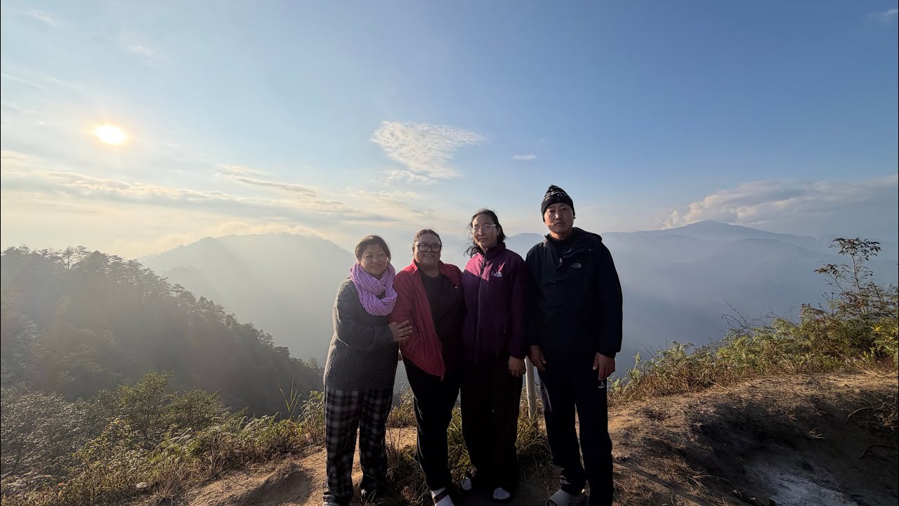 Happy new year sabailai 😘😘 echay dara goan view point gumdai🥰🥰🥰#beautifulday #newyear #coldseason..