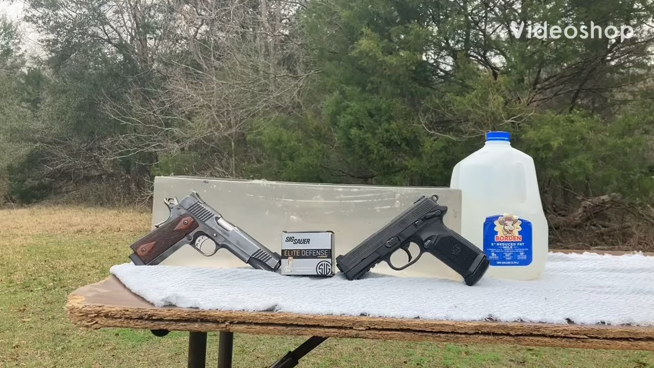 Sig Sauer VCrown Elite Defense 230 .45 ACP gel test