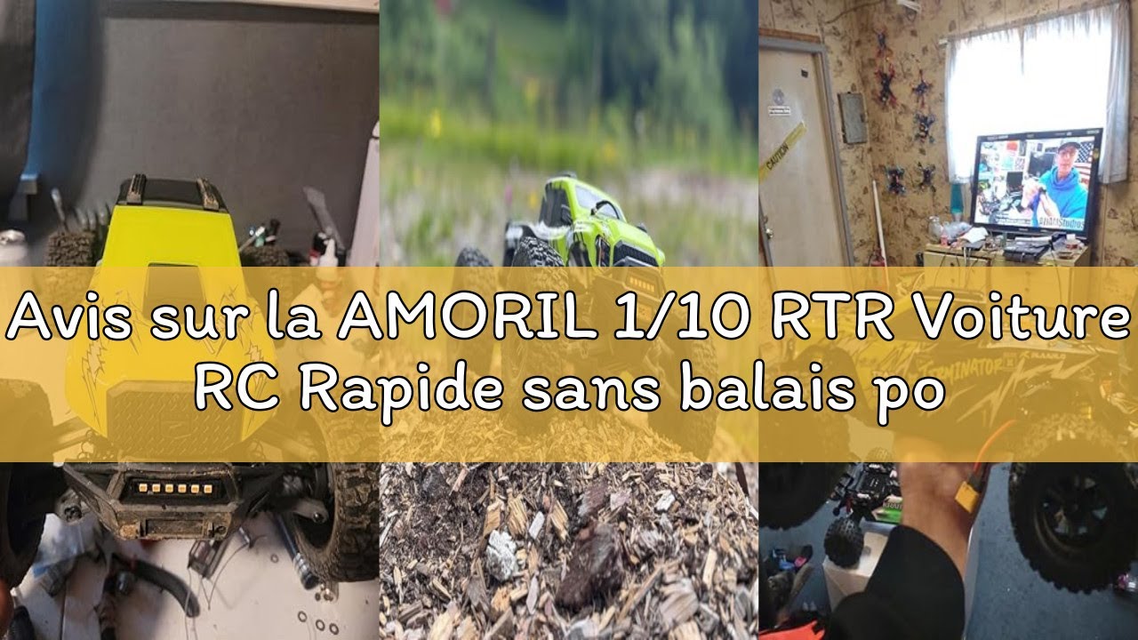 Avis sur la AMORIL 1/10 RTR Voiture RC Rapide sans balais pour Adulte, Vitesse de Pointe de 50 MPH,