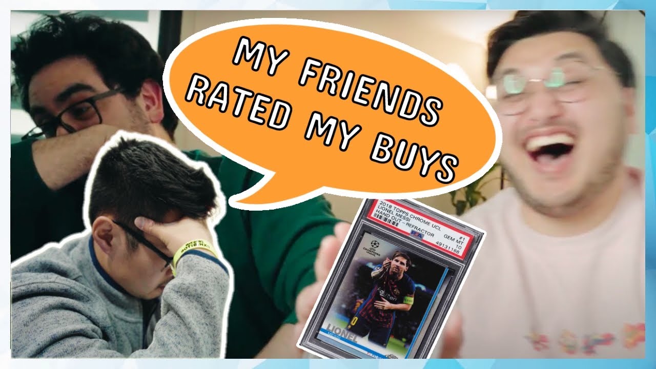 I let my friends JUDGE my $3000 sports cards 