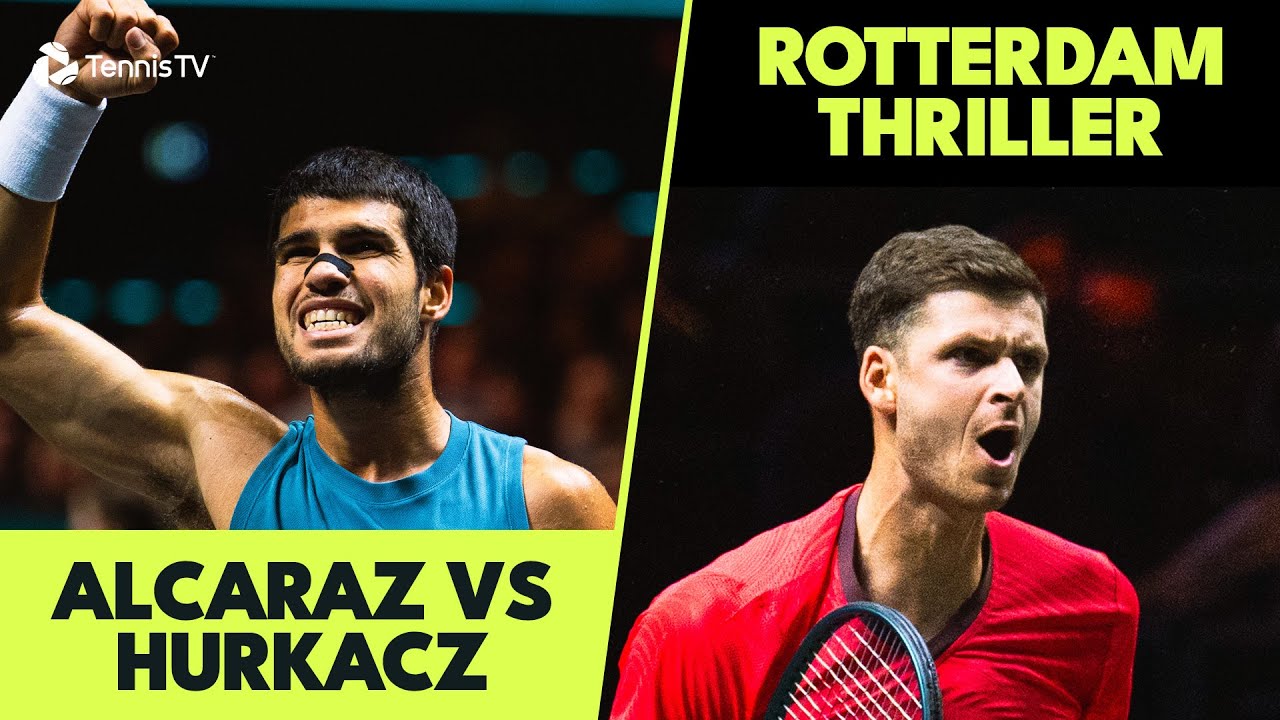 Carlos Alcaraz vs Hubert Hurkacz THRILLER! 😮&zwj;💨 | Rotterdam 2025 Highlights