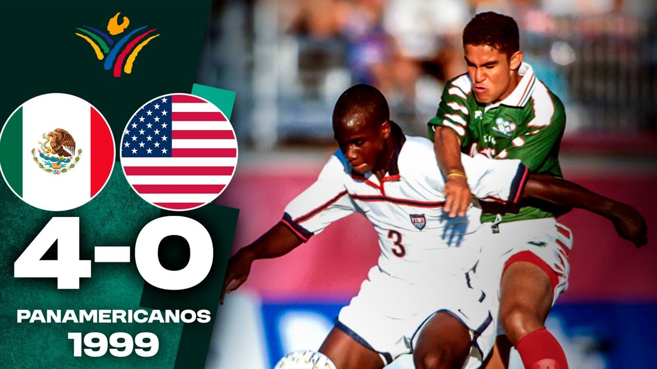 DOBLETE y ASISTENCIA de Álvaro Ortiz ⚽ México 4–0 Estados Unidos | Winnipeg 1999