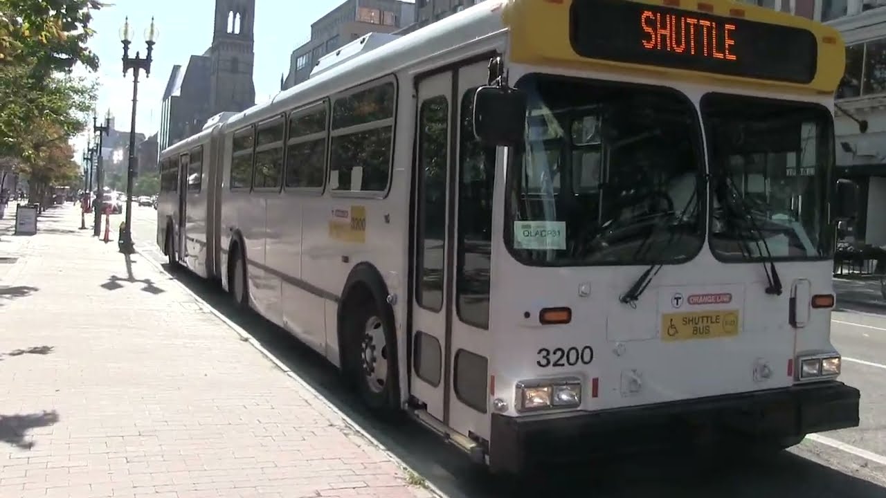 Ride Ex Metro Transit D60HF on Boston's Orange Line Shuttle