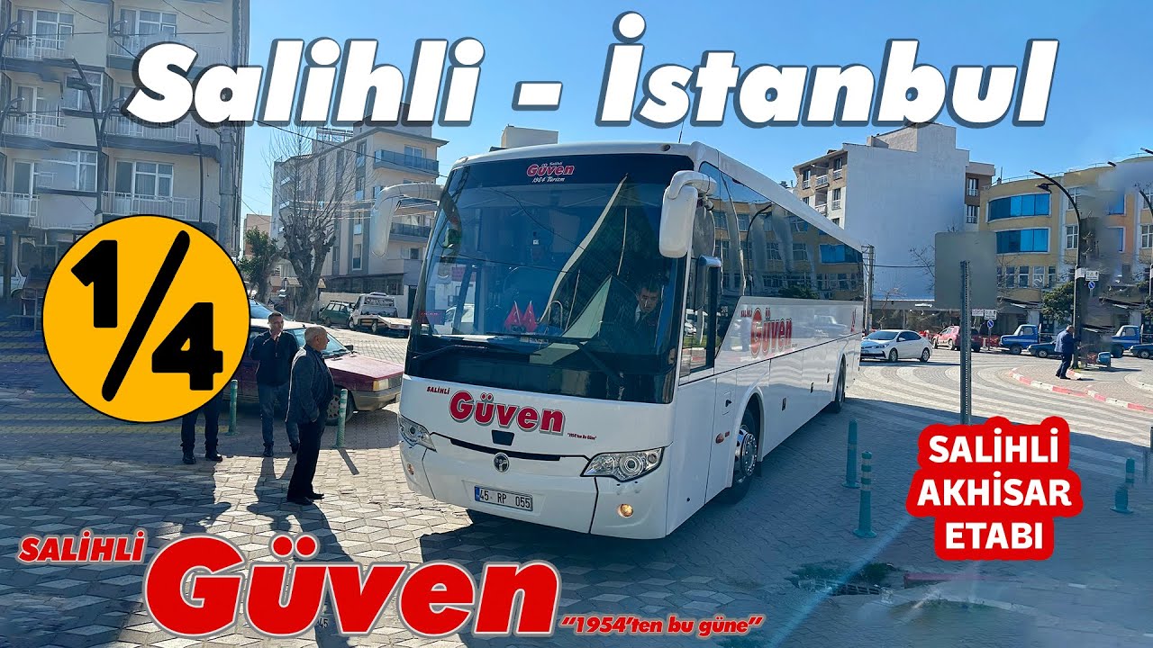 #452 SALİHLİ GÜVEN TURİZM / SALİHLİ - АВТОБУСНОЕ ПУТЕШЕСТВИЕ ПО СТАМБУЛУ ЧАСТЬ 1