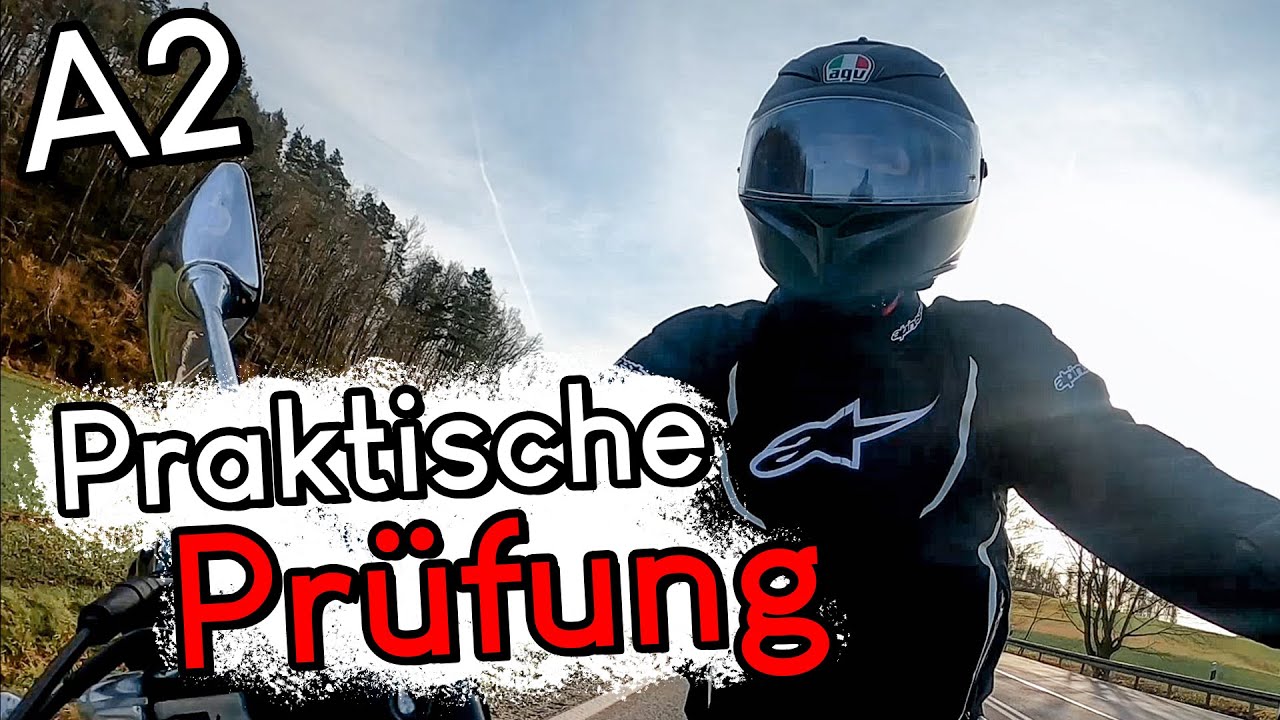 Meine Motorrad Prüfungsfahrt - praktische Prüfung - A2 Führerschein