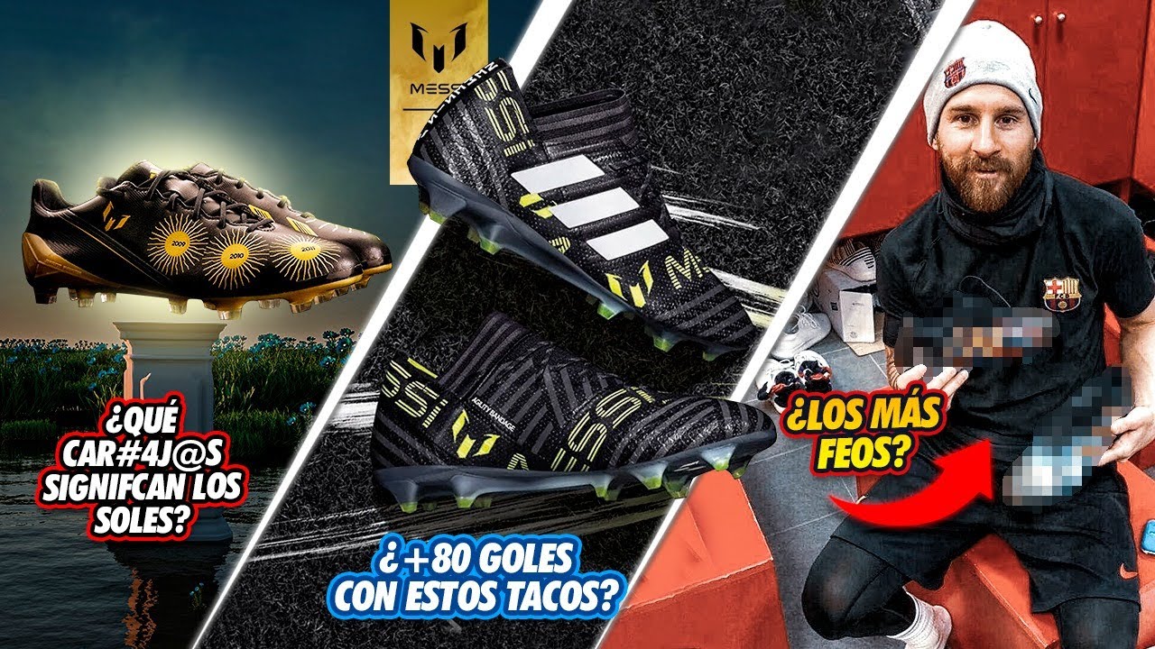 &iexcl;Los 15  BOTINES M&Aacute;S INCRE&Iacute;BLES Y ESPECIALES que Messi ha utilizado! Con el #3 METI&Oacute; MAS DE 80 GOLES