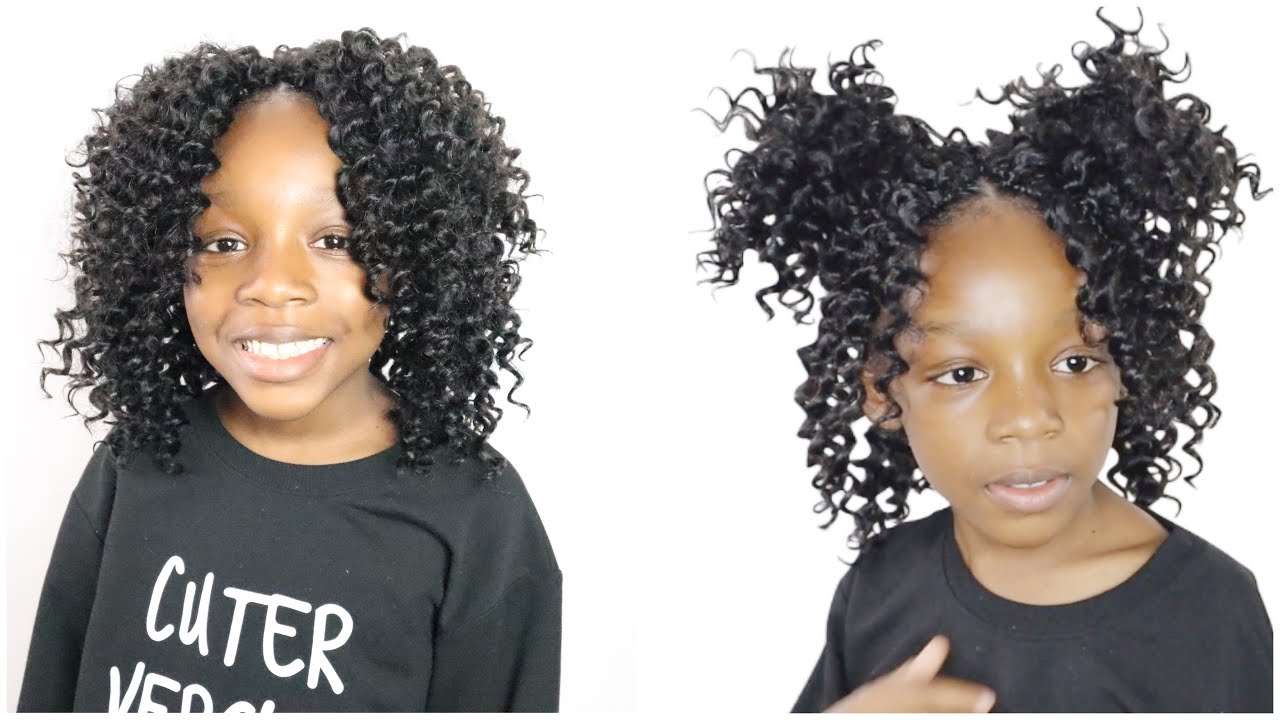 How to: Kids curly crochet from start to finish | X-pression Lil Looks - Deep Curl 6