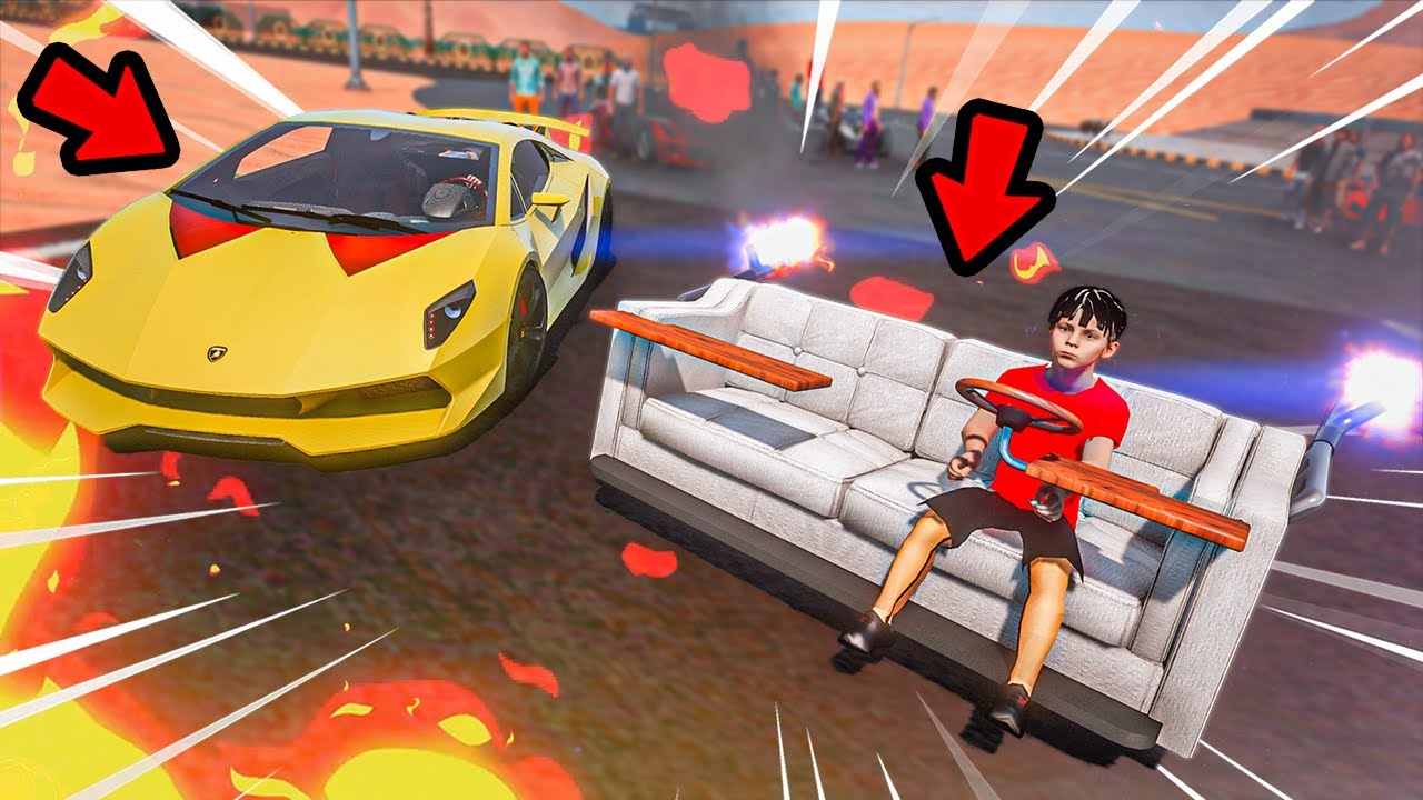 اخترعت كنبه ناريه تسبق لمبرجيني 🤣 !!