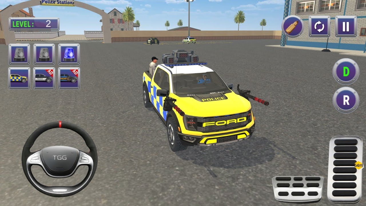 Police Car Chase Simulator 3D Game - Real Cop Cars Driving Simulator 2025 - Android Gameplay
