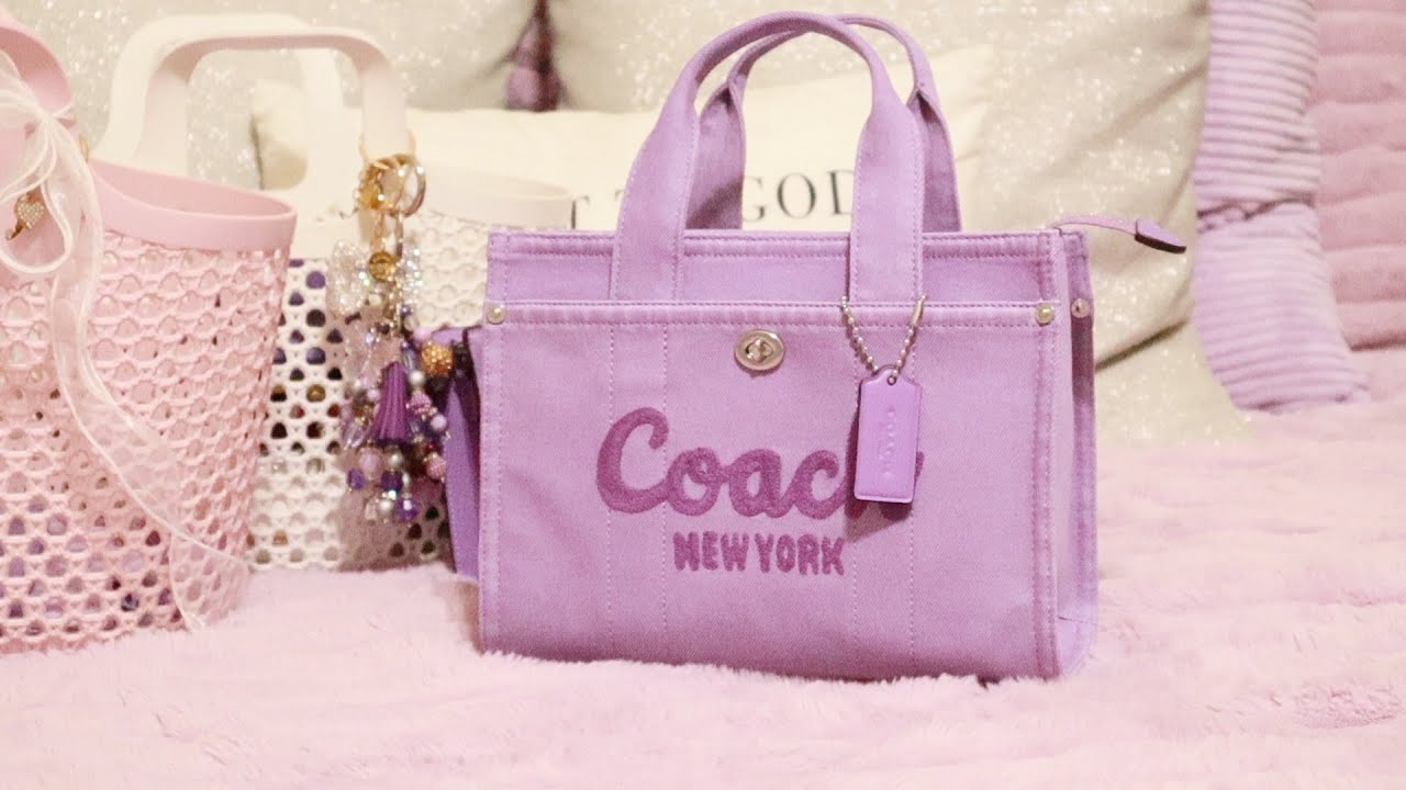 PACK WITH ME/WIMB: COACH CARGO TOTE 26 IN IRIS DENIM!!