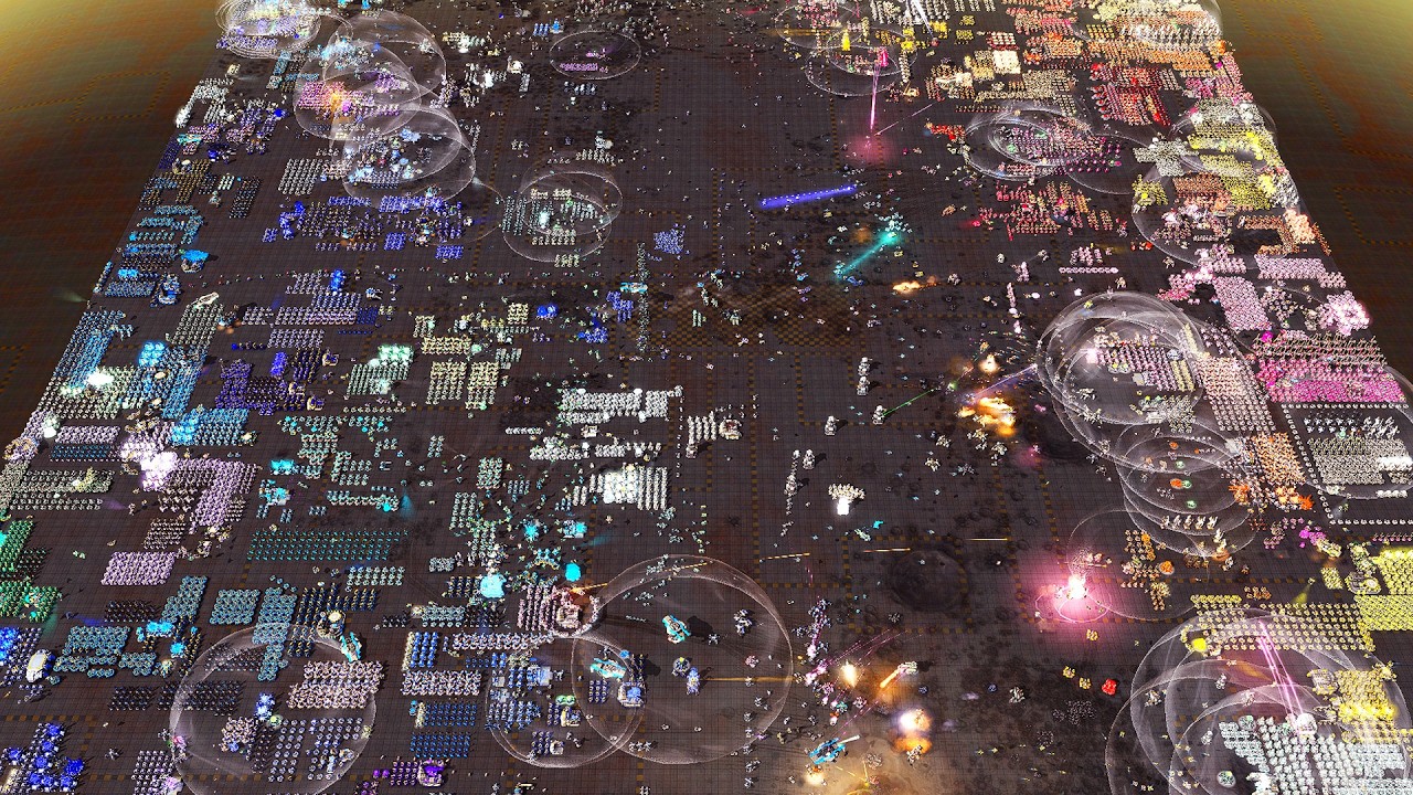MASSIVE RTS BATTLE - 40vs40 Players - Beyond All Reason