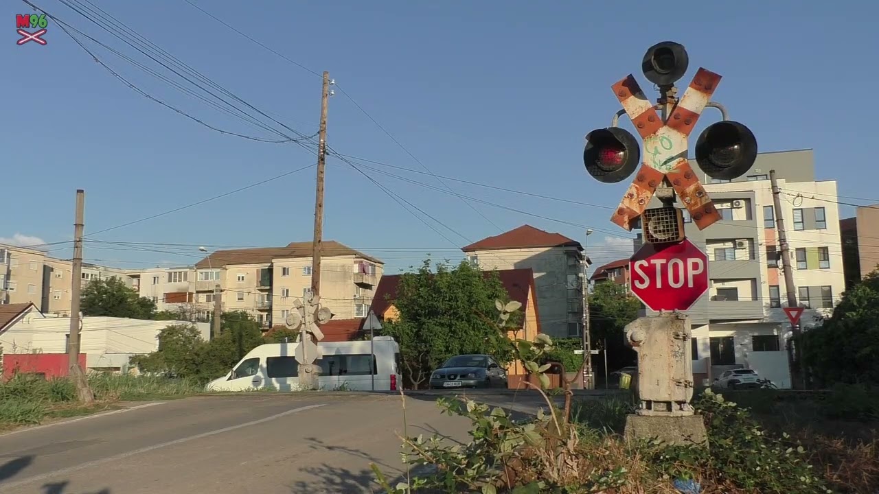 Trecere la nivel Timișoara Vest #1 (RO) - 31.7.2025 / Žel. přejezd / Romanian railroad crossing