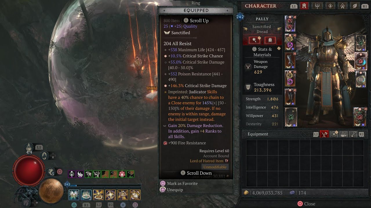 Diablo IV- Pit 85 Clear- Judgement Paladin