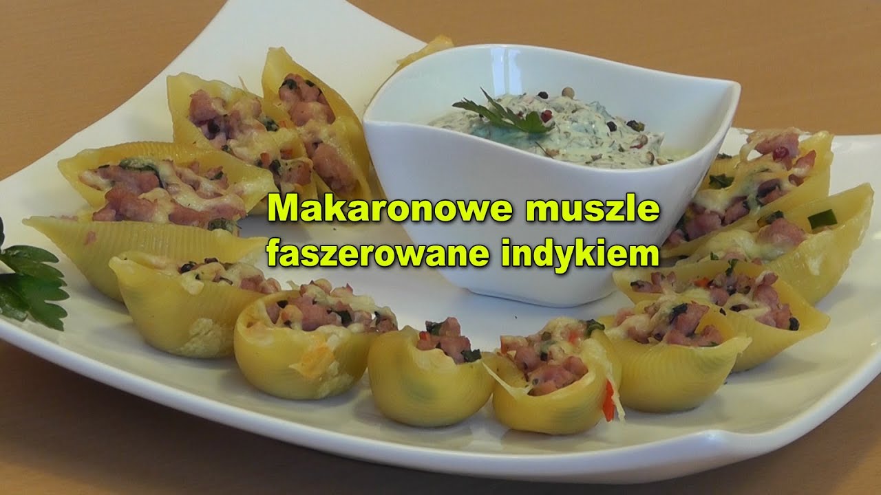 Makaronowe muszle faszerowane indykiem od Smakkujaw.pl (HD)