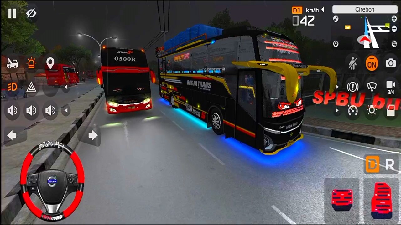 Bus Banowati Baru Pake Cortas Bawa Penumpang Menuju Semarang Ketemu Bus Gunung Harta