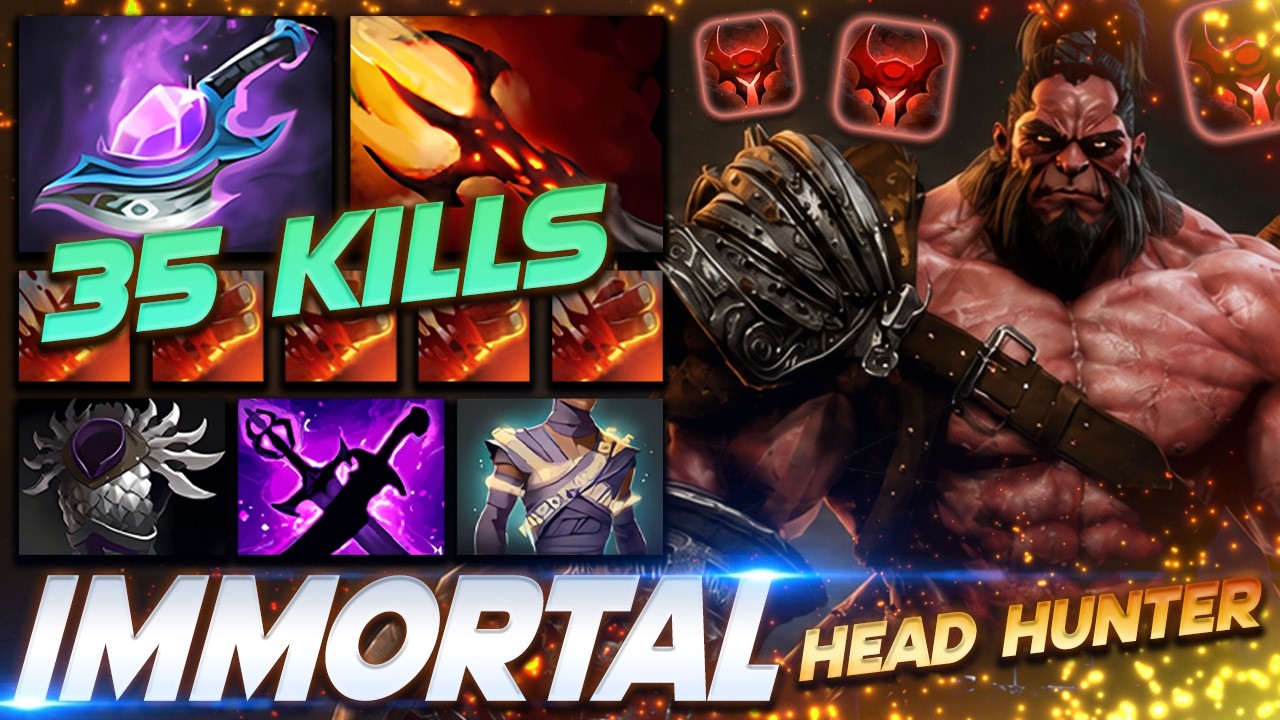 AXE HEAD HUNTER [35 Kills] Dota 2 Pro Gameplay [Watch & Learn]