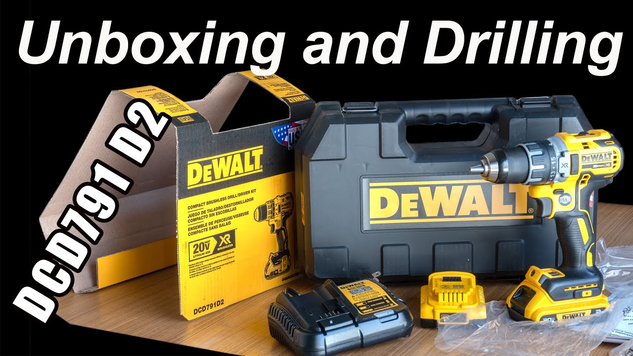 DeWALT DCD791D2 Unboxing and Drilling review